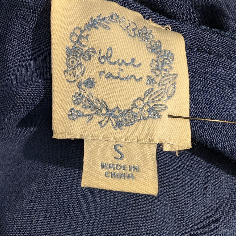 Blue Rain Floral Embroidered Mini Dress - Picture 9 of 10
